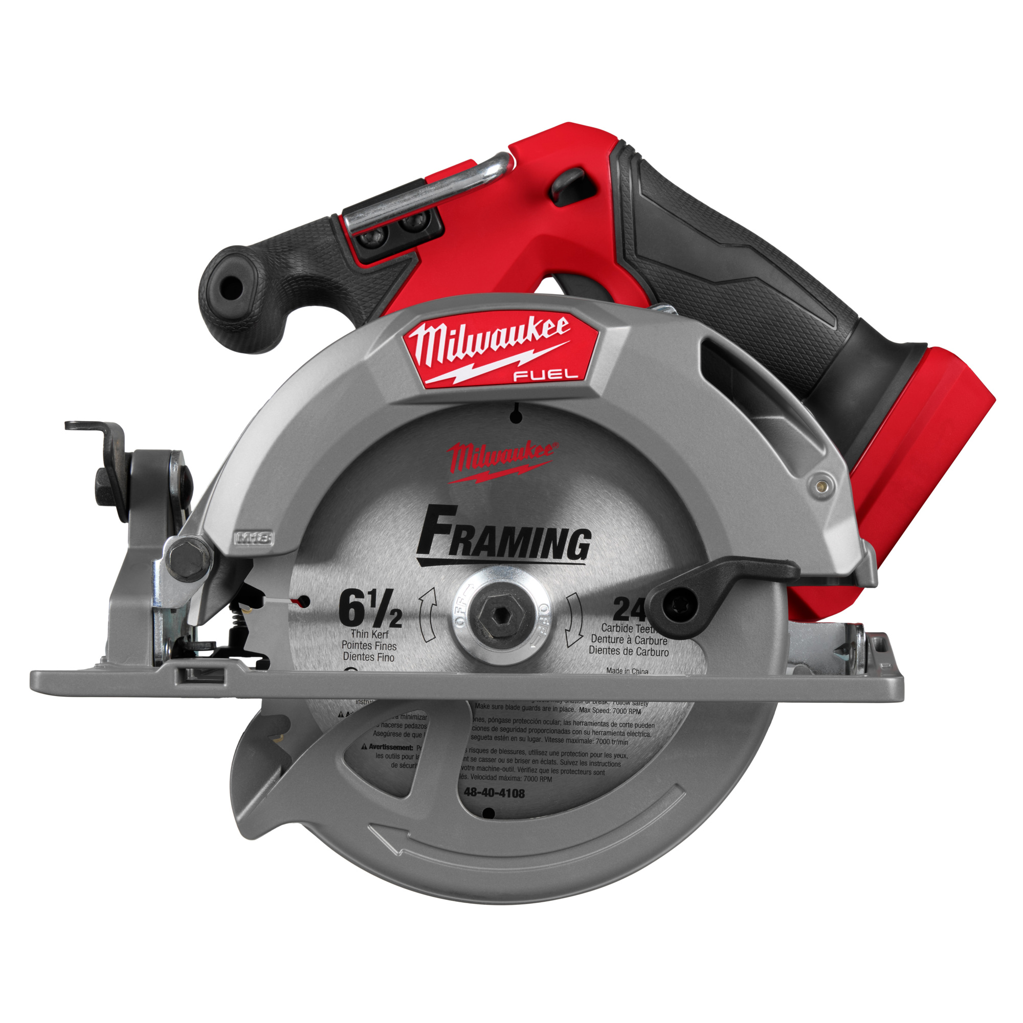 Milwaukee, M18 FUEL 6-1/2in. Circular Saw (Tool Only), Blade Diameter 6.5 in, Model# 2833-20